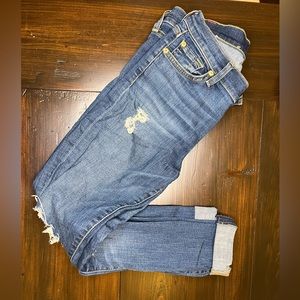 Seven for all mankind distressed skinny Jean